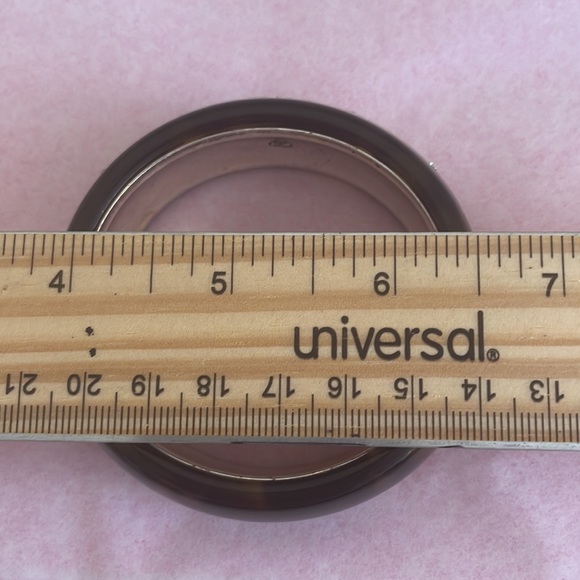 Brighton Silver & TortoiseShell Bangle Bracelet - Picture 5 of 11